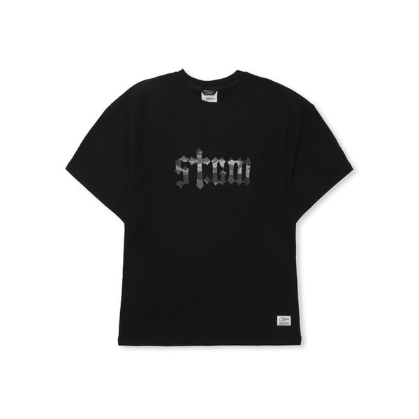 Tiger Camouflage STGM Semi-oversized T-shirts Black