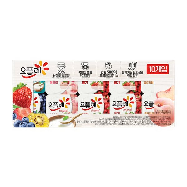 [빙그레] 요플레 10개입 기획 85g*10 (맛은 랜덤배송)