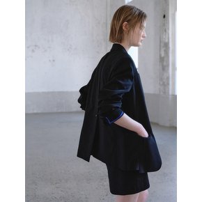 Back Detail Semi Overfit Jacket  Black (KE6311M015)