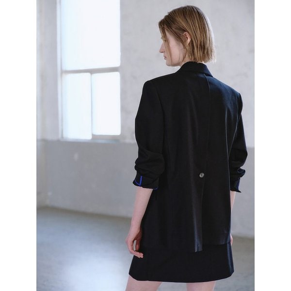 Back Detail Semi Overfit Jacket  Black (KE6311M015)