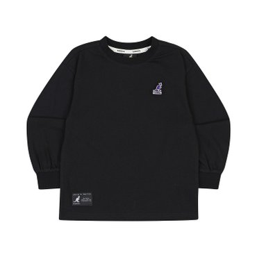 캉골키즈 백 뉴 그래픽 포인트 티셔츠 QC 0008 블랙 (AQCCRT00080BK)
