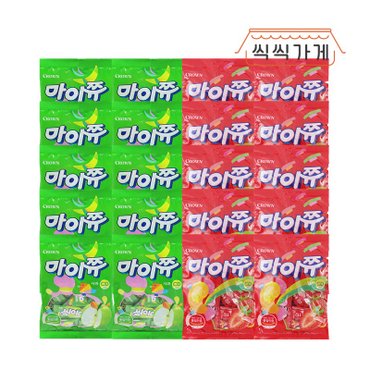 씩씩가게 마이쮸 92g 사과맛 x 10ea + 딸기맛 x 10ea