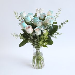 민트로즈 생화꽃다발