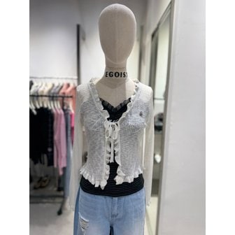 에고이스트 [여주점] 여성 러플포인트 썸머 가디건  ES2EK901