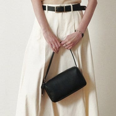 드메이커 Woody mini bag-black DF25MAMBB045