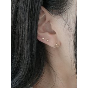 14k mini cube piercing