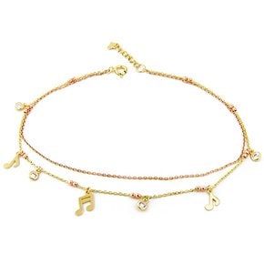 14K GOLD [발찌] P11857-1