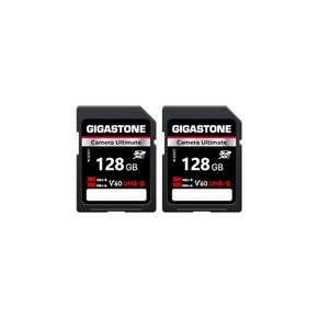 Gigastone SD카드 128GB 2장 세트 UHS-II V60 U3 SDXC