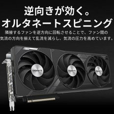 NVIDIA GeForce RTX4070Ti SUPER GDDR6X GV-N407TSWF3MAX OC-16GD 탑재 그래픽 보드