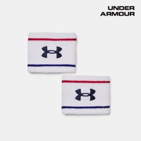 공용 UA 스트라이프 퍼포먼스 테리 2팩 손목 밴드 1373119-100