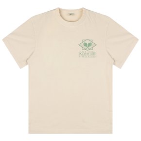 TS841CR CREAM VERDE 라켓 클럽 반팔 티셔츠