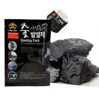 제이큐 야영 취사 음식 조리 숯 발열체 발열팩 80g 5개