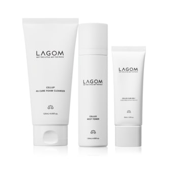 라곰 피에이치 큐어 폼 클렌저 120mL + 미스트 토너 120mL + 선 젤 플러스 40mL