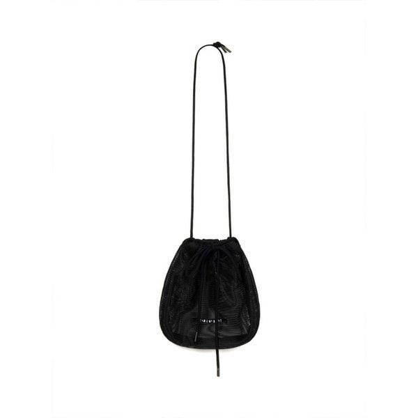[인플 PICK] MESH STRING MINI POUCH BLACK