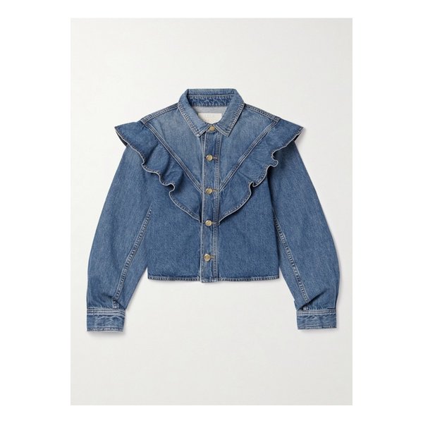 더 마틸드 러플 데님 셔츠 미드 데님 1647597355028597