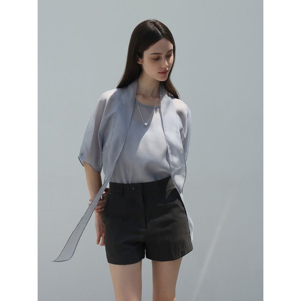 Tailored daily short - CHARCOAL