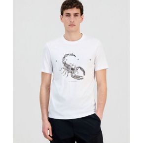 맨즈 코튼 Crewneck Short-Sleeve 티셔츠 - 화이트 25938803 1387687
