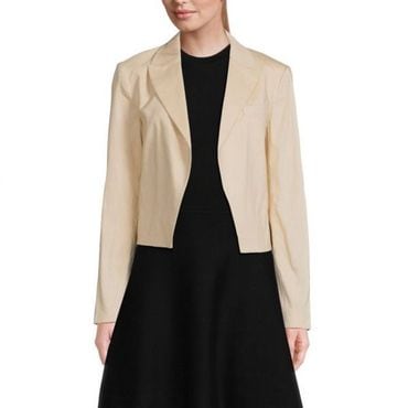 띠어리 4352874 Theory Linen Blend ​Cropped Blazer - OAT MELANGE 72862989