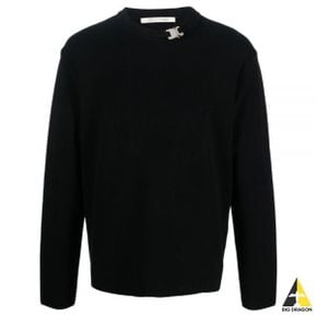 1017 ALYX 9SM BUCKLE CREWNECK SWEATER (AAUKN0199YA01 BLK01) (버클 크루넥 스웨터)