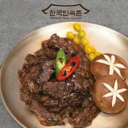  한국민속촌 한우 양념 소갈비살 300g 3팩