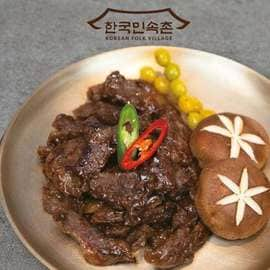  한국민속촌 한우 양념 소갈비살 300g 3팩