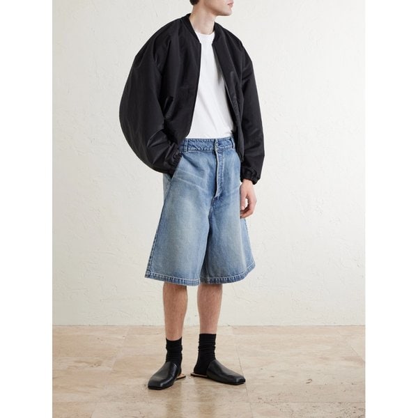 유틸리티 스트레이트 레그 데님 쇼츠 46376663163017611