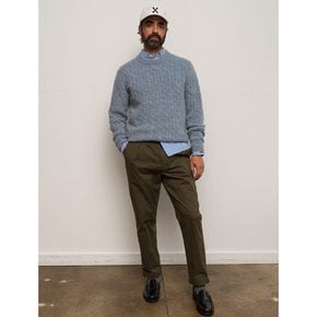 Pilly Cable Crewneck In Wool Sky Blue (VV2Y51AM1Q)