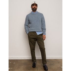 Pilly Cable Crewneck In Wool Sky Blue (VV2Y51AM1Q)