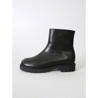 heenn Chunky Sole Ankle Boots . BK 1 (소가죽/기모안감)