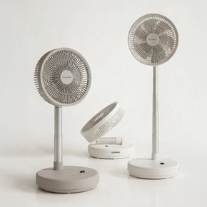폴댕팬 무선 접이식 선풍기 저소음 BLDC 리모컨 써큘레이터 캠핑 브라운
