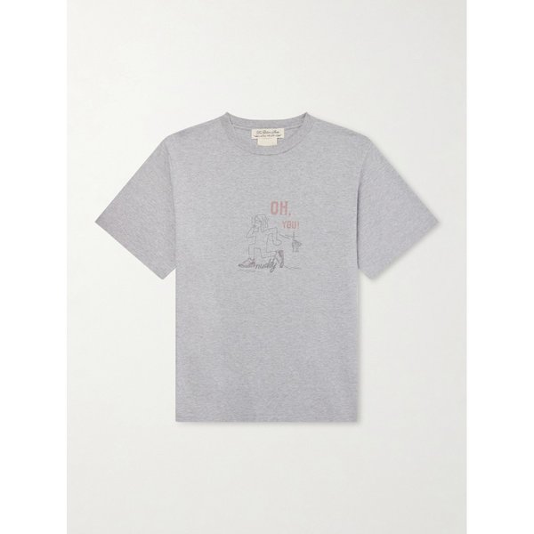 레미 릴리프 오 유 프린트 코튼 저지 티셔츠 46376663163074106