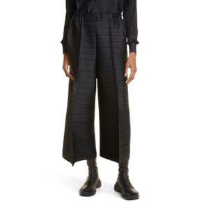 4270048 Pleats Please Issey Miyake Thicker Bounce Pleated Wide Leg Crop Pants