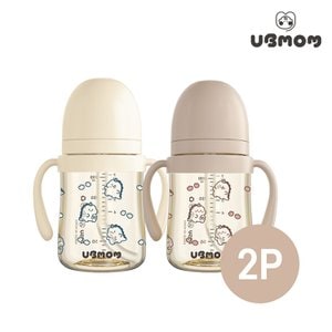 유비맘 PPSU 2024년 용띠 에디션 뇽뇽이 빨대컵 200ml 1+1