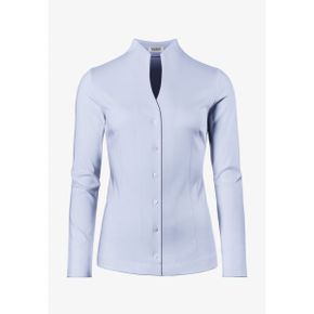 5427512 Vincenzo Boretti LEICHT TAILLIERT KELCHKRAGEN - Button-down blouse hellblau