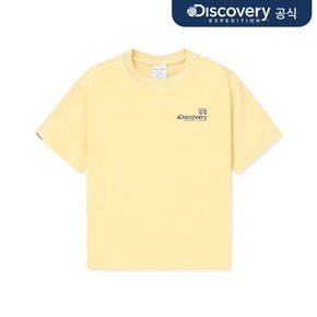 키즈 프레시벤트 픽셀 레터링 냉감 반팔티셔츠 (YELLOW)