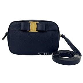 [FERRAGAMO]바라 보우 카메라 크로스백 21H498 753237 NAVY