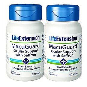 Life Extension Macuguard Ocular Saffron 라이프 익스텐션 매큐가드 오큘라 샤프란 60소프트젤 2팩