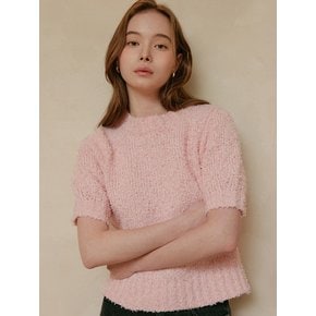 사나 부클 니트 탑 / SANA BOUCLE KNIT TOP_2colors