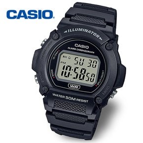 [정품] CASIO 카시오 W-219H-1A 학생 전자 스포츠 군인 손목시계