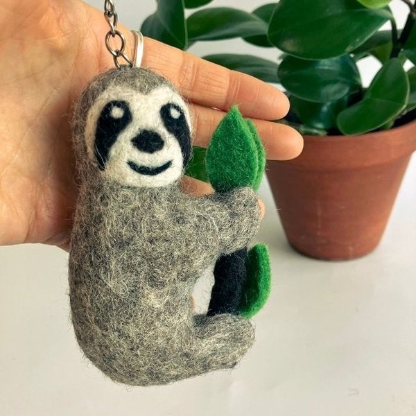 백참 열쇠고리 키홀더 가방 인형 동물키링 슬로우 (WC23EC7)