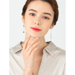 14K 트리플 라운드 드롭 귀걸이 (gold pin) ELGPEE259