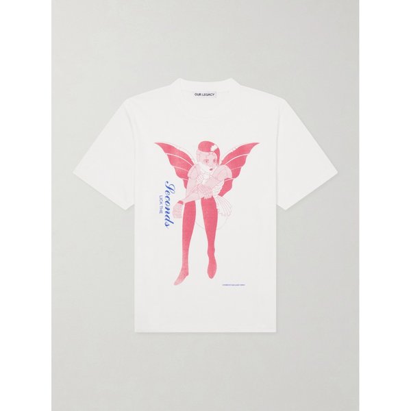 아워레가시 프린트 코튼 저지 티셔츠 46376663162960890