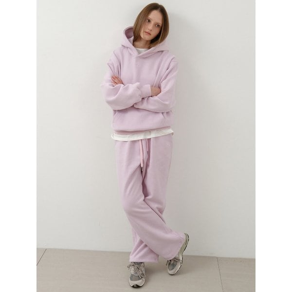 Soft Pastel Brushed Embroidery Hoodie_BABY PINK(W25-TP44)