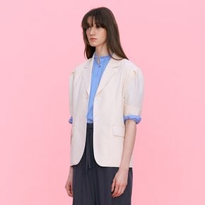 Daddy Fit Linen Jacket_IVORY