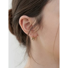 Solid Initial Earring (1EA)