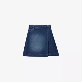 5479502 HOUSE OF SUNNY Fade pleated denim mini skirt