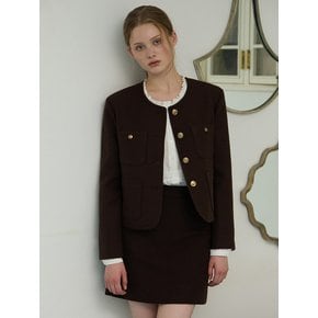 Jane Tweed Set Up - Brown