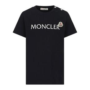 몽클레어 L29518C0000889AUM 778 NAVY LOGO T SHIRT