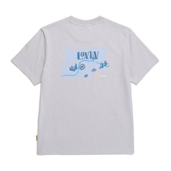 [부산점] N252UTS083 348 내셔널지오그래픽 리젠아스킨 유니 LONDON 그래픽 베이직핏 반팔 티셔츠
