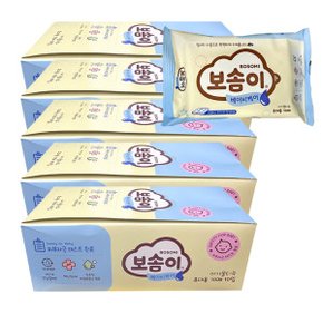 깨끗한나라 보솜이 베이비케어 휴대용 도톰한 순한 아기 물티슈 여행용 10매입 x 50팩(5BOX)